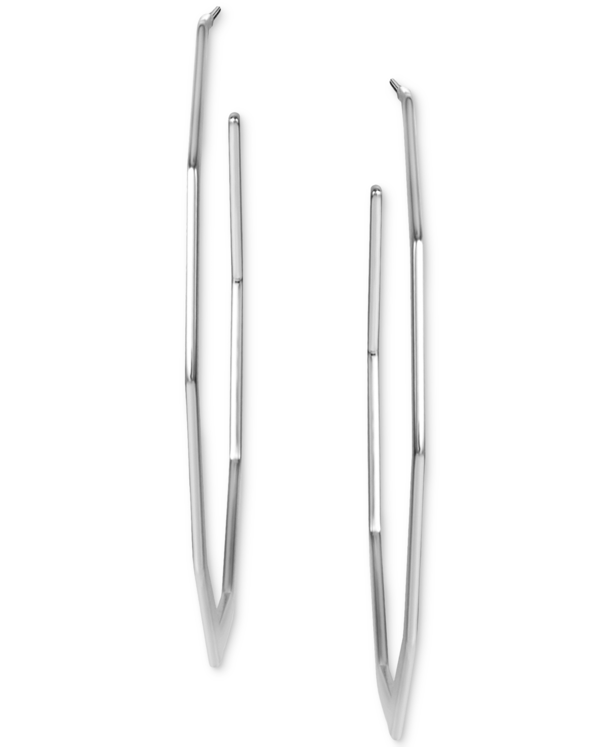 Giani Bernini Polished Geometric Medium Hoop Earrings in Sterling 1-5/8