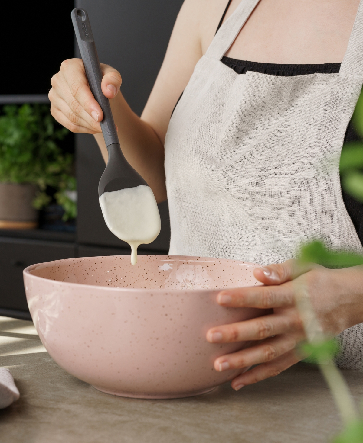 Zyliss Large Heat-resistant Ergonomic Spoontula In Dk Gry