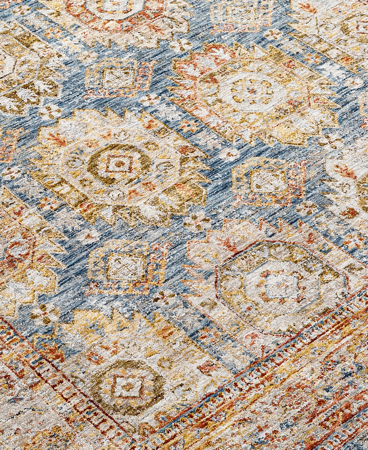 Shop Surya Mona Lisa Mni-2302 5'x7'5 Area Rug In Rust-denim