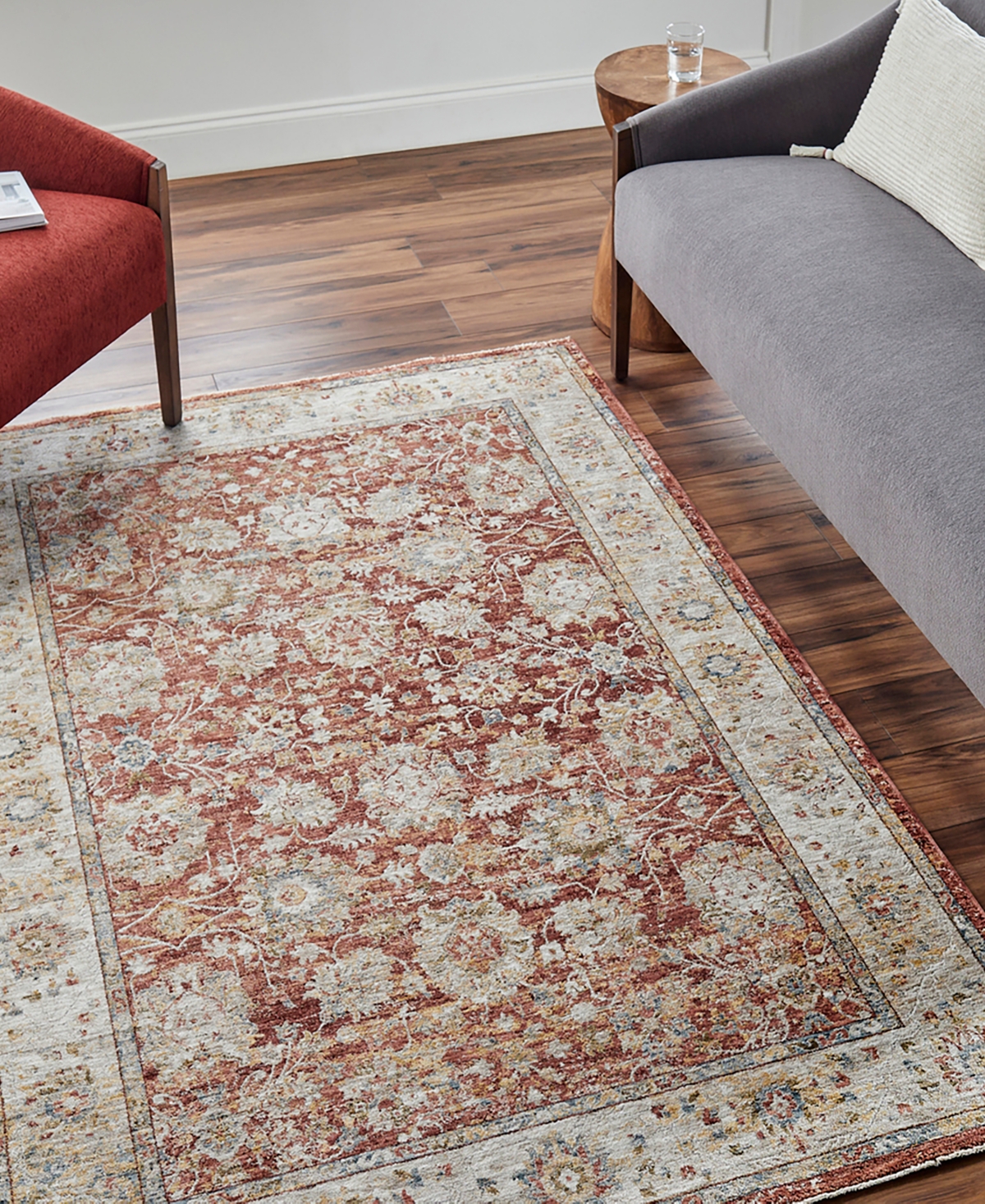 Surya Mona Lisa Mni-2313 6'7x9'6 Area Rug In Rust