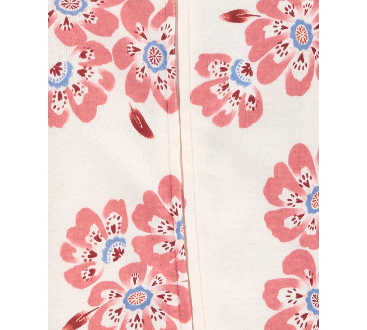 Carter's Baby Cotton 2-Way-Zip Footed Sleep and Play Coveralls, Pack of 2 -Ivory