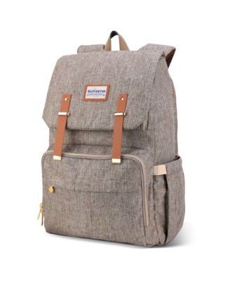 Sunveno Canvas Family Diaper Knapsack - Brown 54$