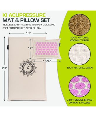 Ki Acupressure Mat, Pillow and Carrier Bag Set
