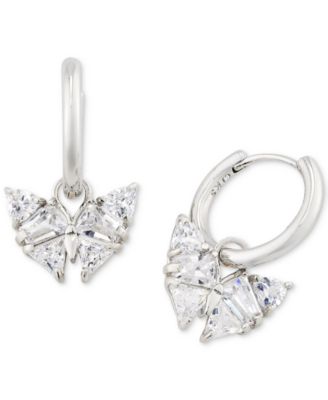 Kendra Scott - Silver-Tone Blair Butterfly Huggie Earrings