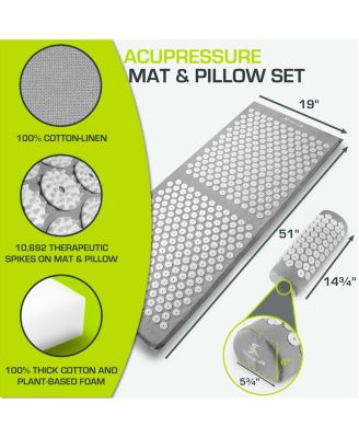 Full Body Acupressure Mat and Pillow Set