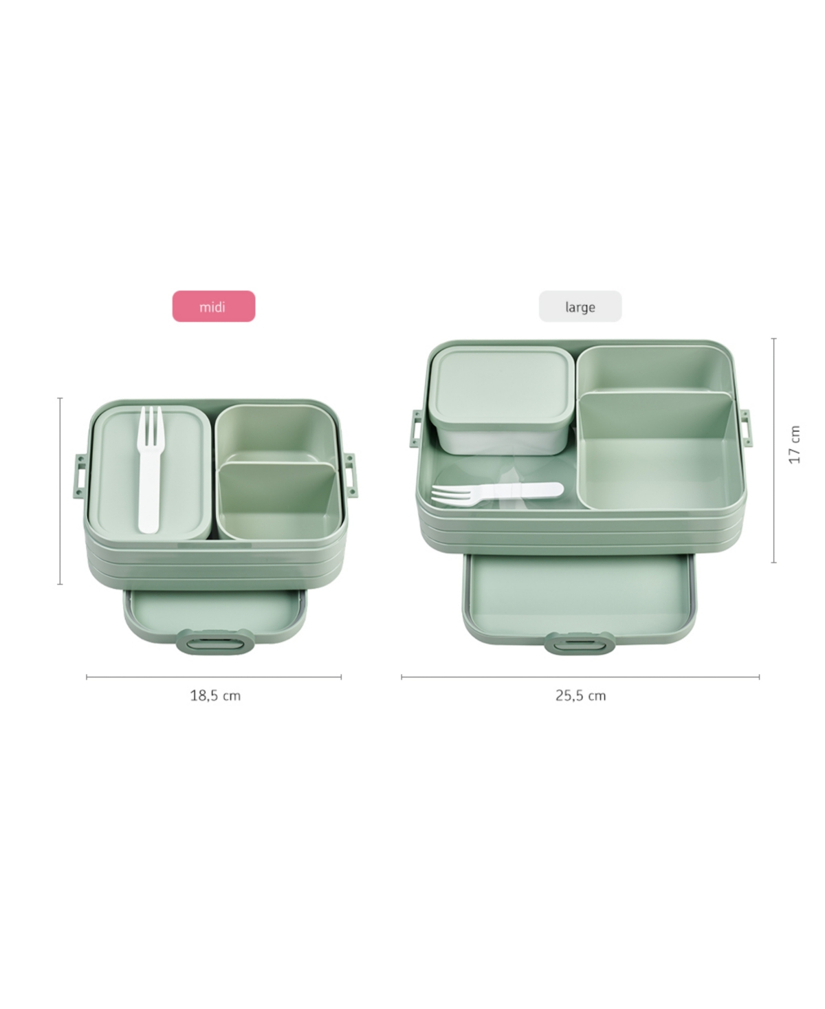 Shop Mepal Bento 1pc. Large Lunch Box In Green