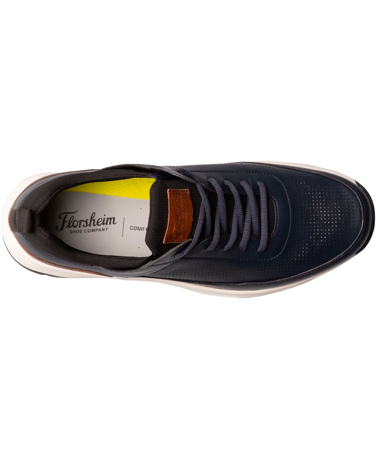 Florsheim Men's Satellite Perforated Toe Leather Lace-up Sneaker