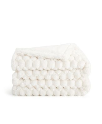 Cottontail Faux Rabbit Fur Throw, 50" x 70"