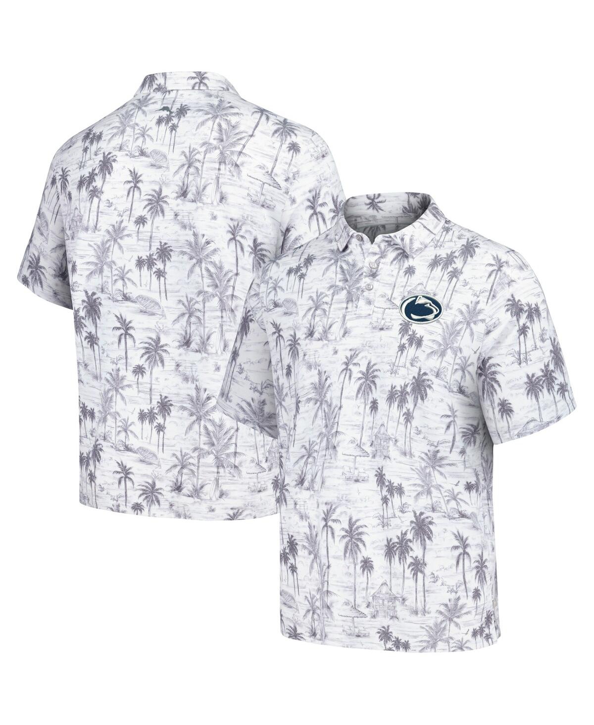 Shop Tommy Bahama Men's Gray Penn State Nittany Lions Sport Cabana Shores Island Zone Tri-blend Polo