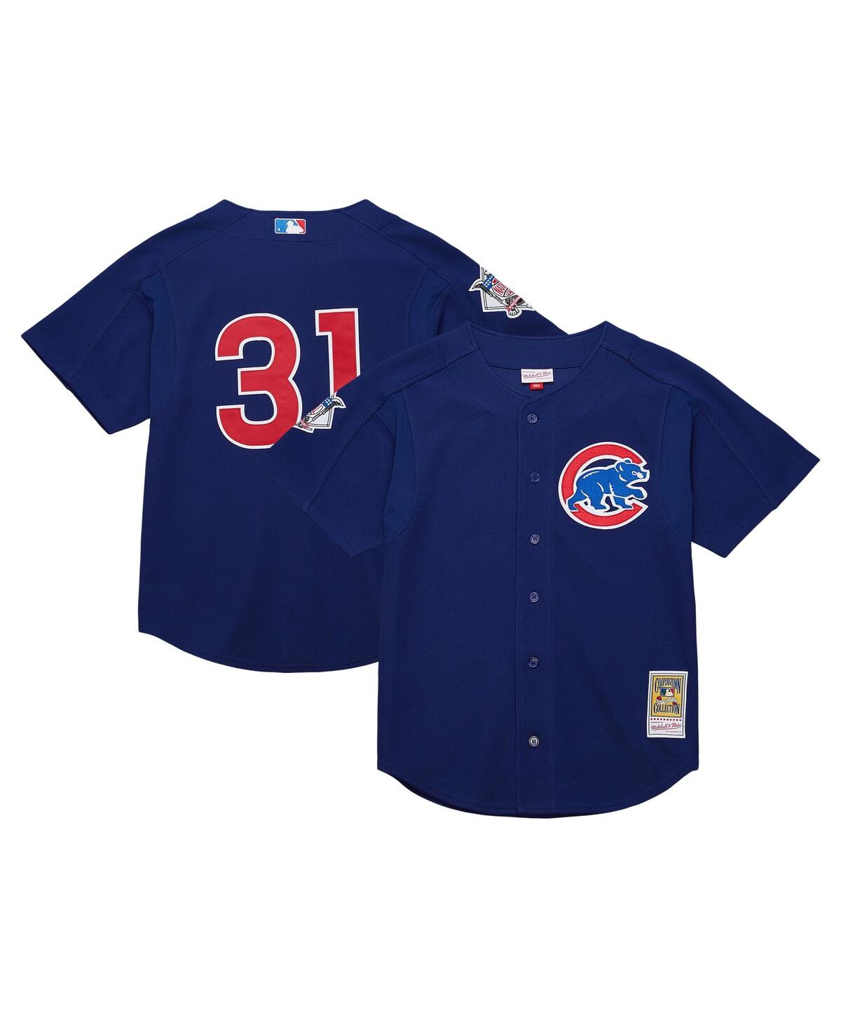 Mitchell Ness Men's Greg Maddux Royal Chicago Cubs Cooperstown Collection 2005 Batting Practice Jersey - Royal