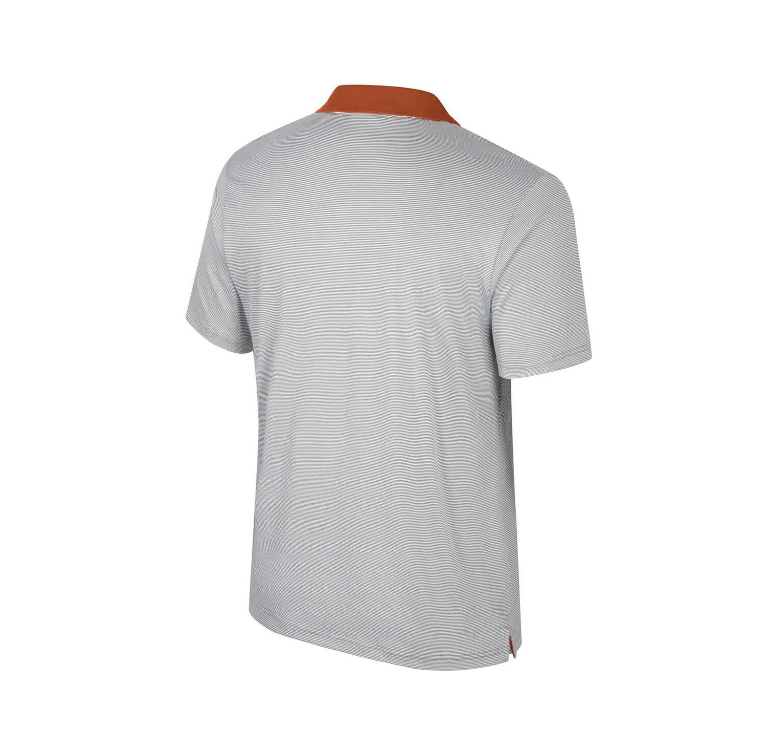 Men's Gray Texas Longhorns Big & Tall Tuck Striped Polo