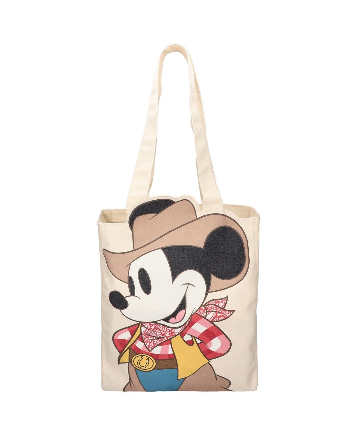 Shop Loungefly Mickey Mouse Western Canvas Tote Bag In No Color