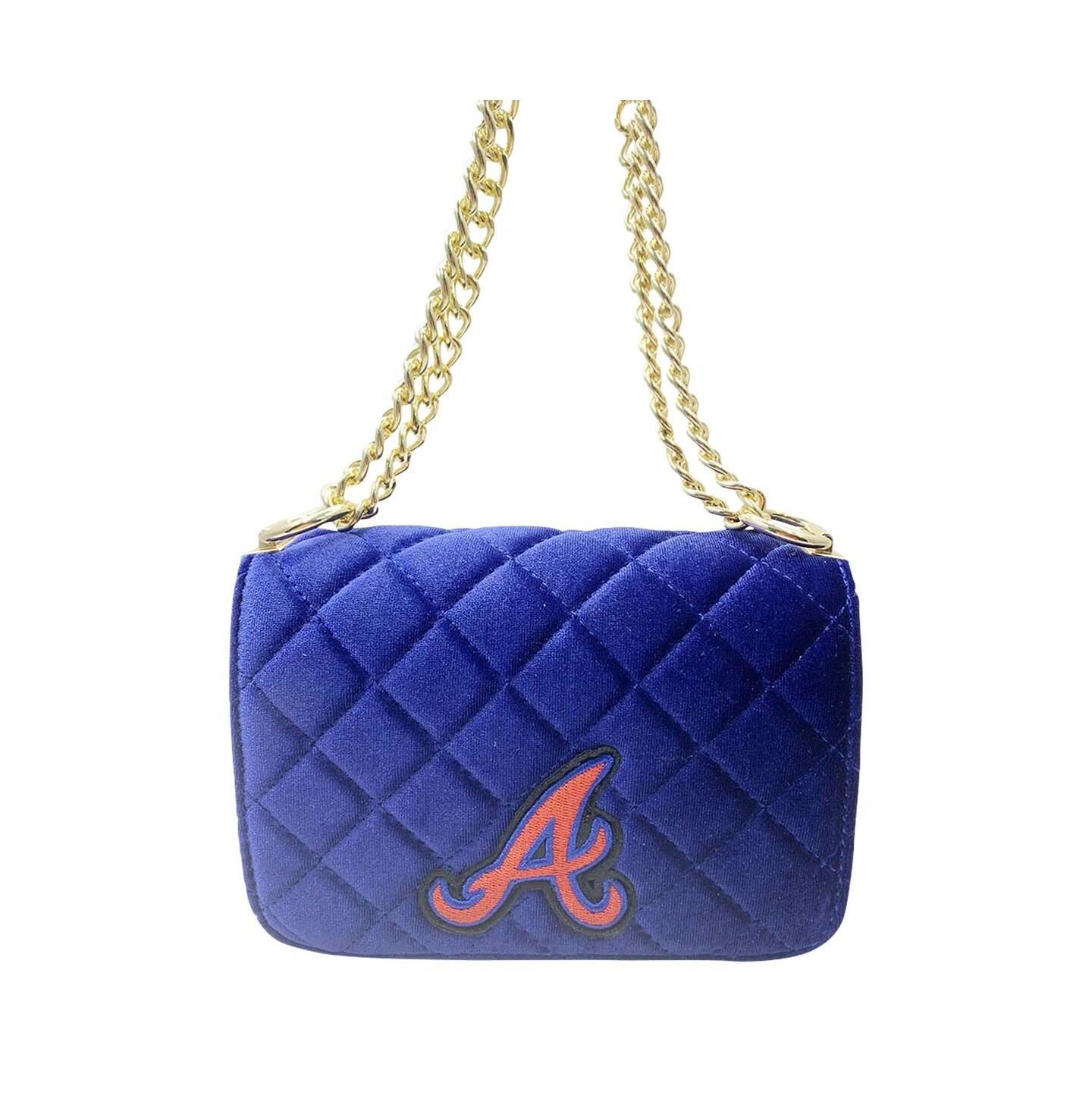 Женская сумка Cuce Atlanta Braves Velvet Crossbody Purse — фото 1