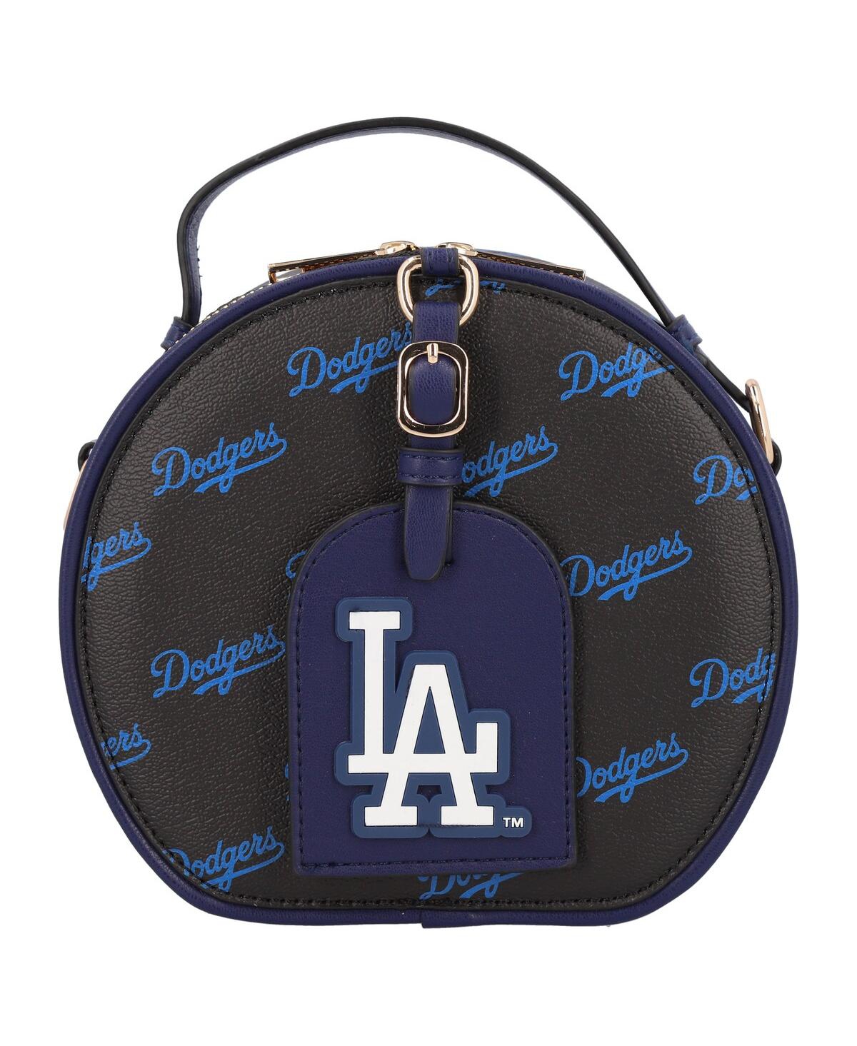 Shop Cuce Los Angeles Dodgers Repeat Logo Round Bag In Black