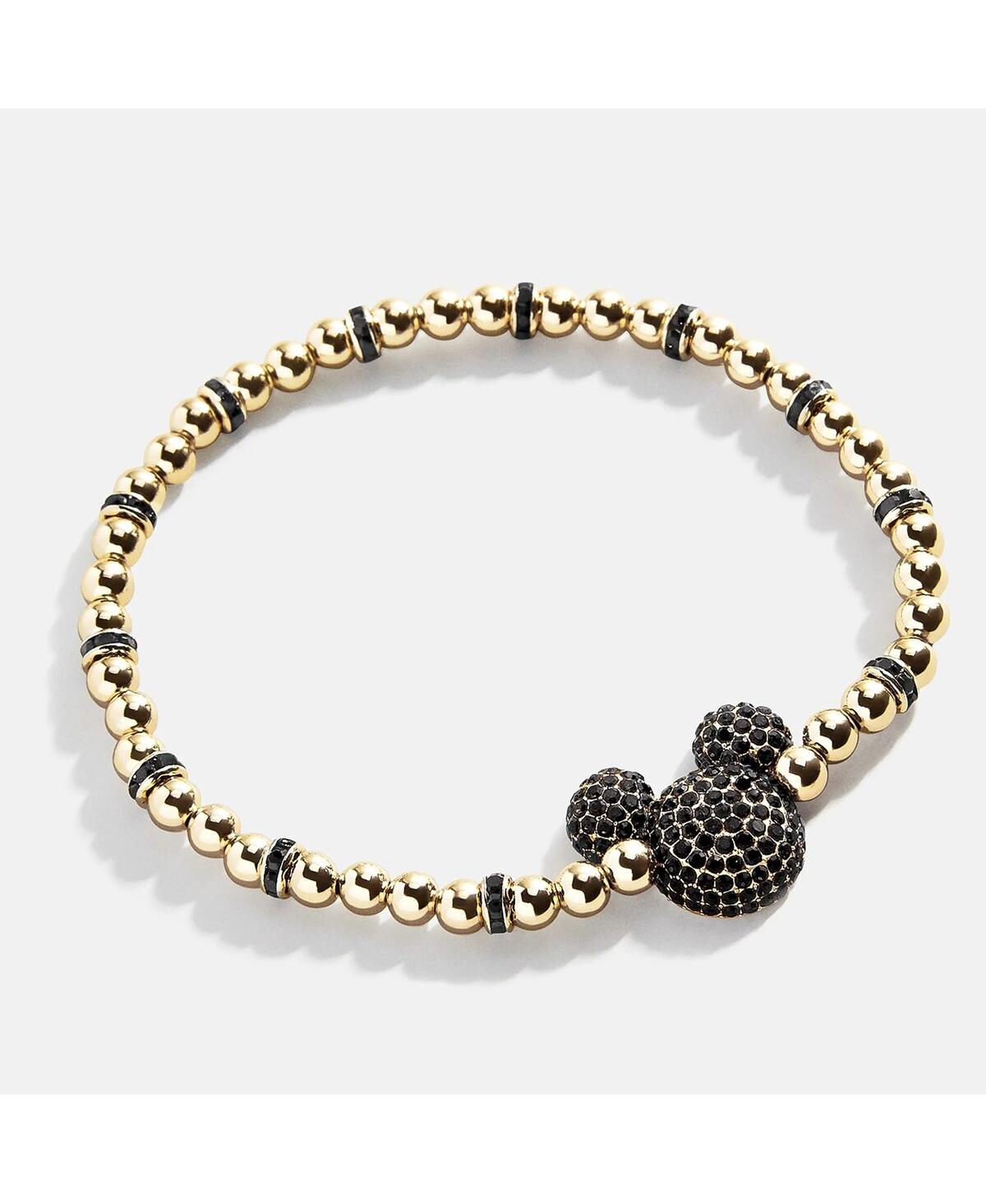 Mickey Mouse Black PaveÂ Head Pisa Bracelet - Black