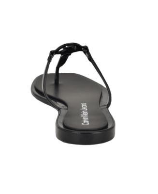 Women's Edhen Logo T-Strap Flat Jelly Sandals