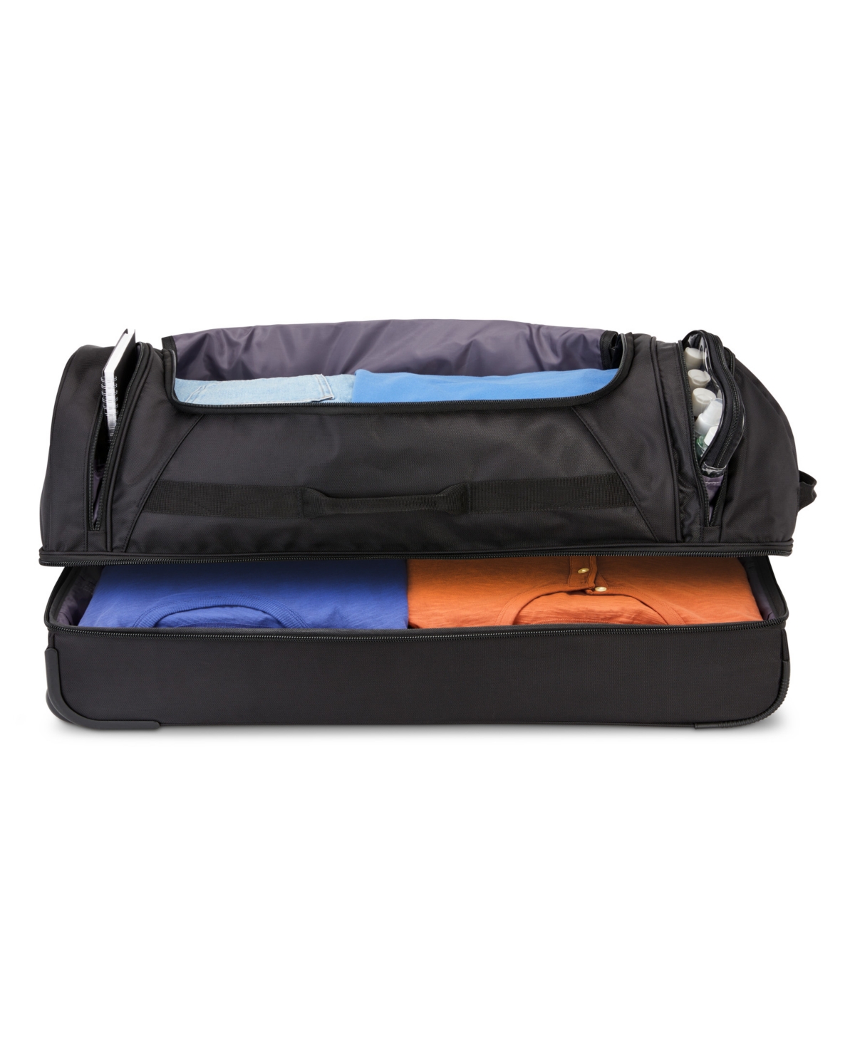 High Sierra Large Wheeled Duffel In Black