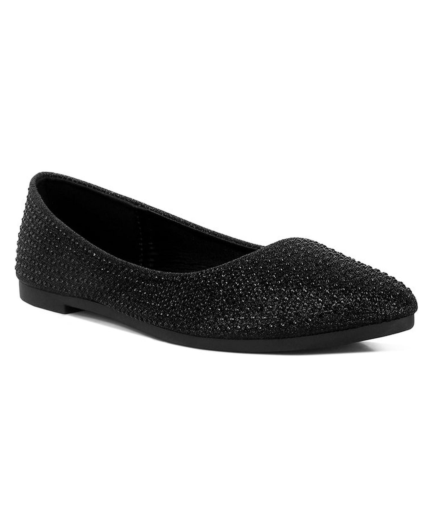 Женские балетки London Rag Denki Studded Ballerina Flats, цвет: Чёрный — фото 2