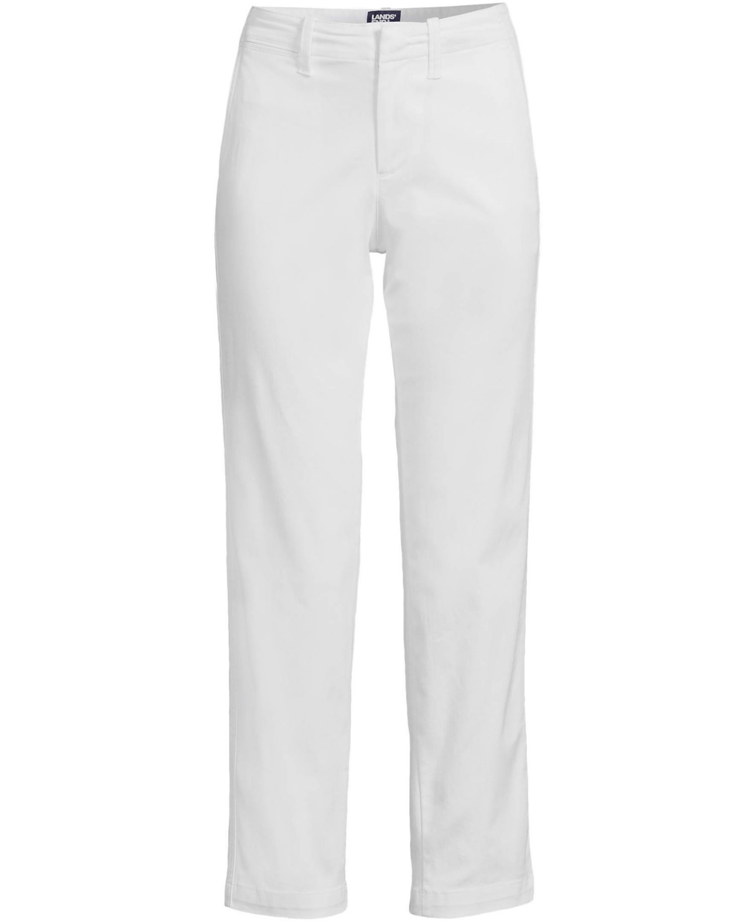 Petite Mid Rise Classic Straight Leg Chino Ankle Pants