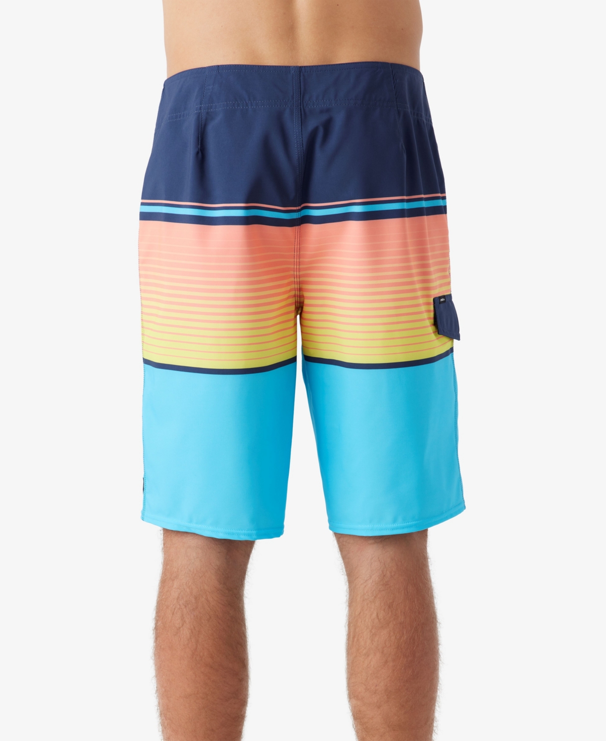 Shop O'neill Lennox Stripe 21" Boardshorts In Turquoise