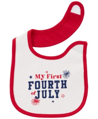 Baby Boys and Baby Girls 4th Of July Teething Bib