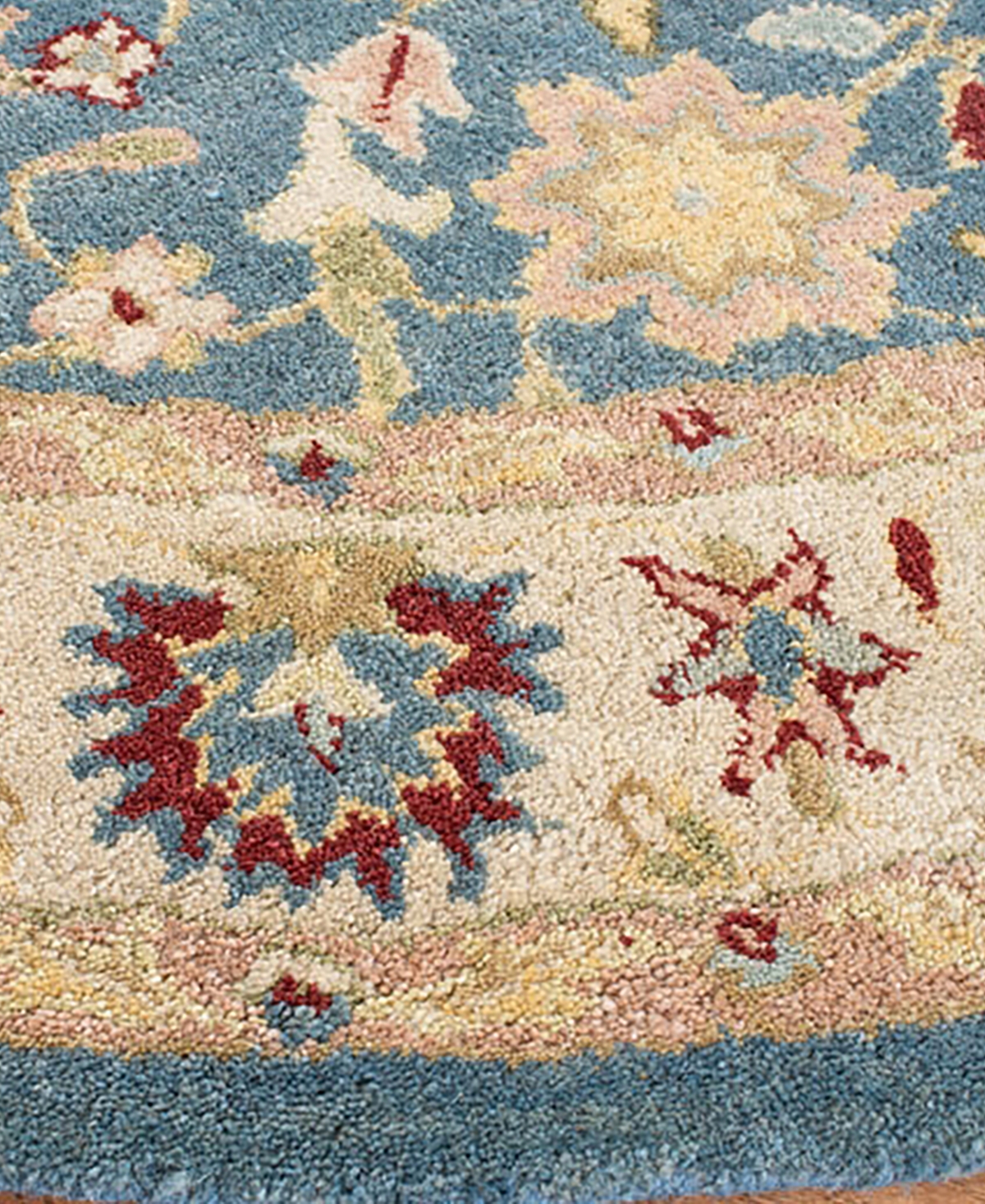 Safavieh Antiquity At15and Beige x Area Rug - Blue