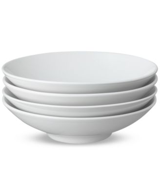 Denby - Classic White Porcelain Pasta Bowls, Set of 4