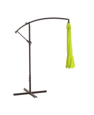 10 ft Outdoor Patio Cantilever Umbrella with Weight Base