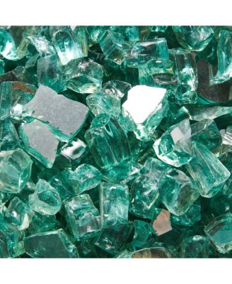 Fire Pit Fire Glass Tempered Glass Rocks for Fireplace Accessories