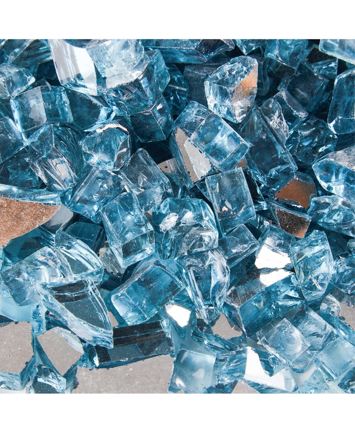 WestinTrends Fire Pit Fire Glass Tempered Glass Rocks for Fireplace Accessories