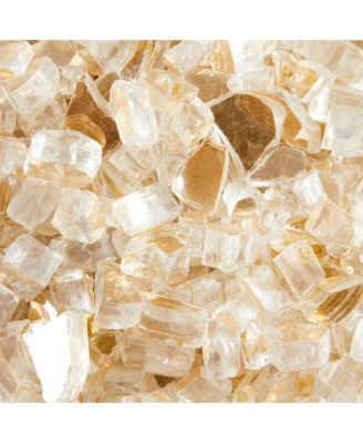 Fire Pit Fire Glass Tempered Glass Rocks for Fireplace Accessories