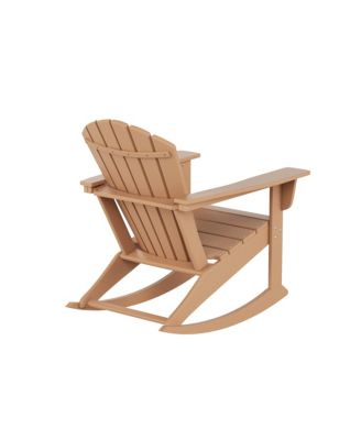 Outdoor Patio Poly Adirondack Rocking Chair Rocker