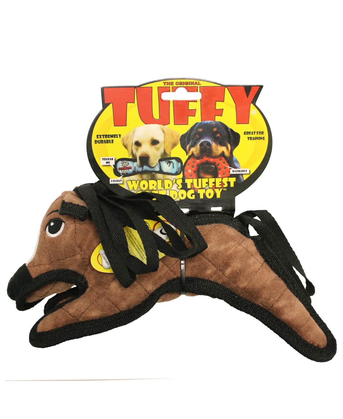 Tuffy Jr Barnyard Pony, 2-Pack Dog Toys