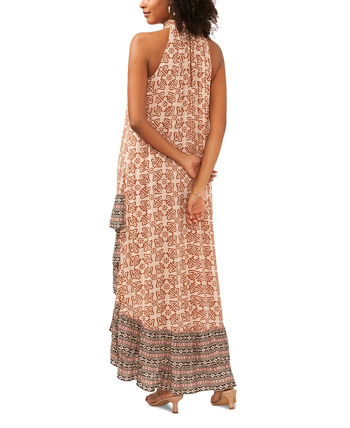 Vince Camuto Women's High-Low Mock-Neck Maxi Dress - Macy's