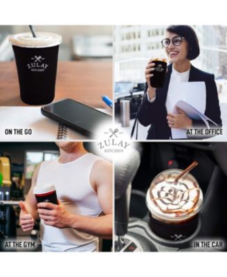 Reusable Neoprene Medium Coffee Sleeve – Fits 22oz to 24oz Iced Cups