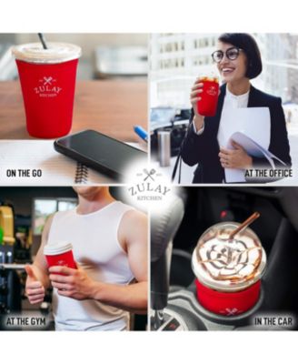 Reusable Neoprene Medium Coffee Sleeve – Fits 22oz to 24oz Iced Cups