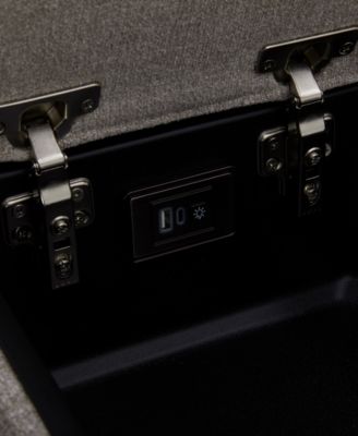 Olper 3-Pc. Fabric Zero Wall Sofa with 2 Power Recliners and 1 Console, Created for Macy's