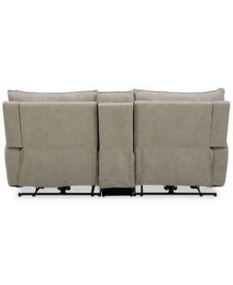 Olper 3-Pc. Fabric Zero Wall Sofa with 2 Power Recliners and 1 Console, Created for Macy's
