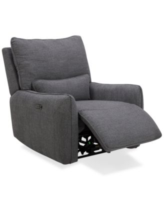 Olper Zero Wall Fabric Recliner, Created for Macy's