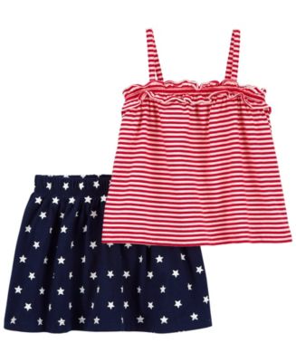 Carter's Toddler Girls Piece 4th Of July Tank Skort Set Macy's