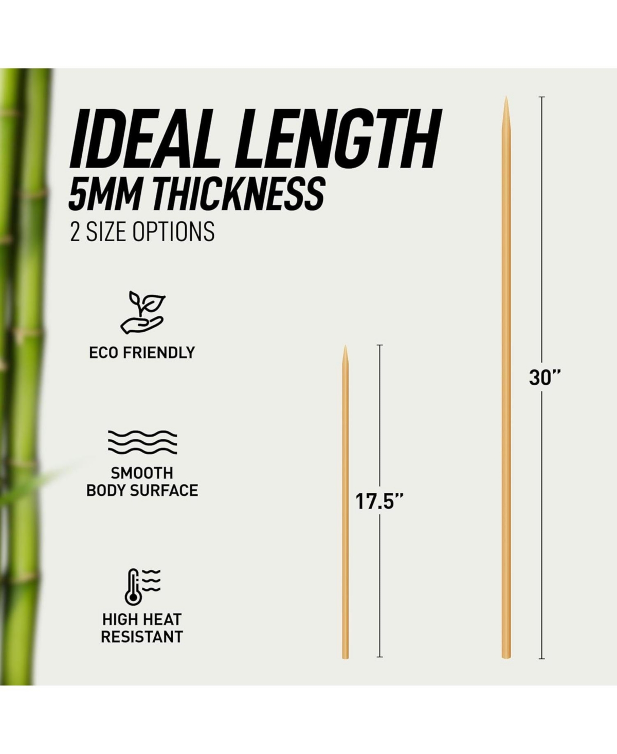 Zulay Kitchen Marshmallow Smores Sticks - 40 Extra Long 30