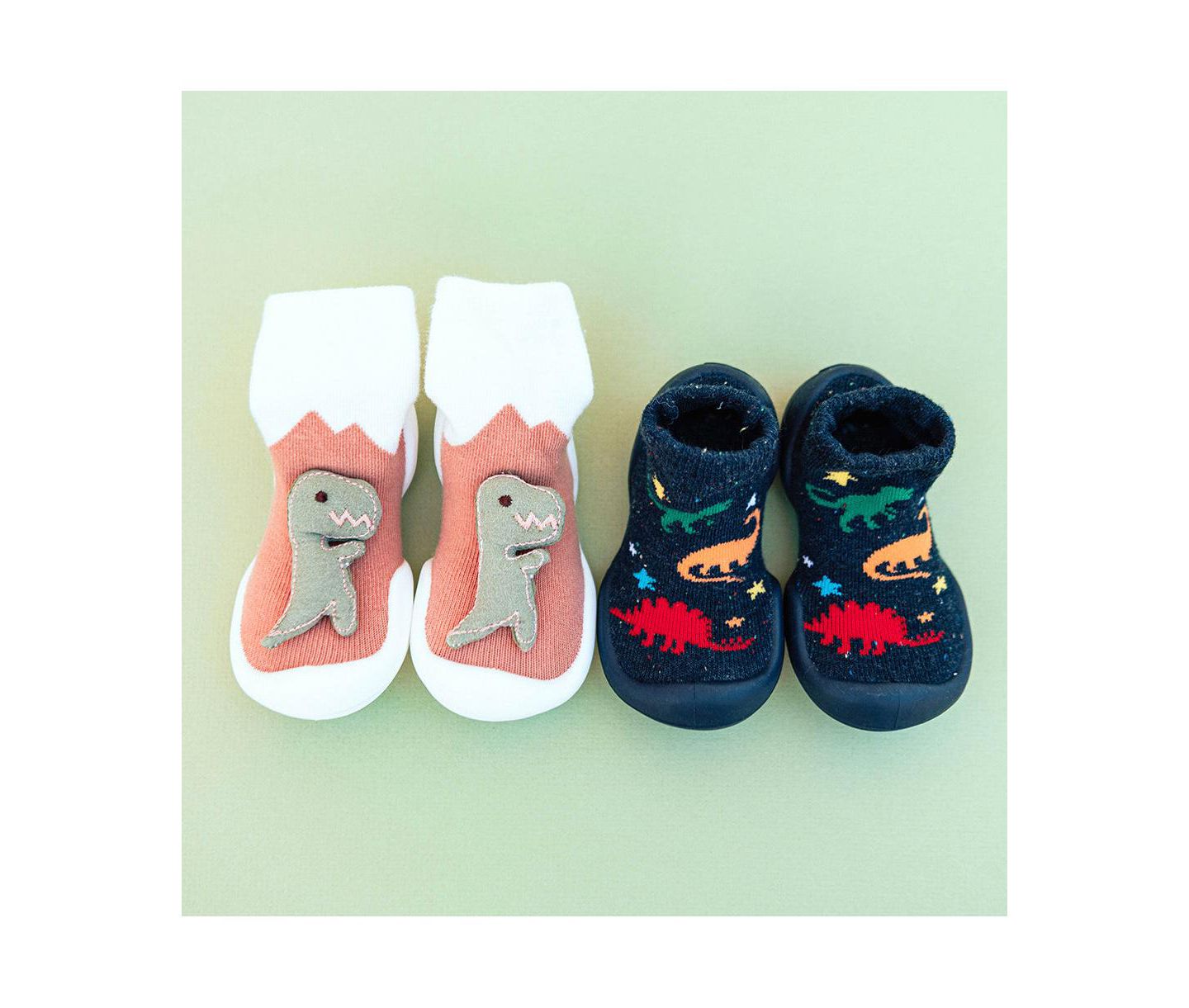 Обувь Komuello Breathable Washable Non-Slip Sock Shoes Dinos для мальчиков-малышей, цвет: Тёмно-синий — фото 9