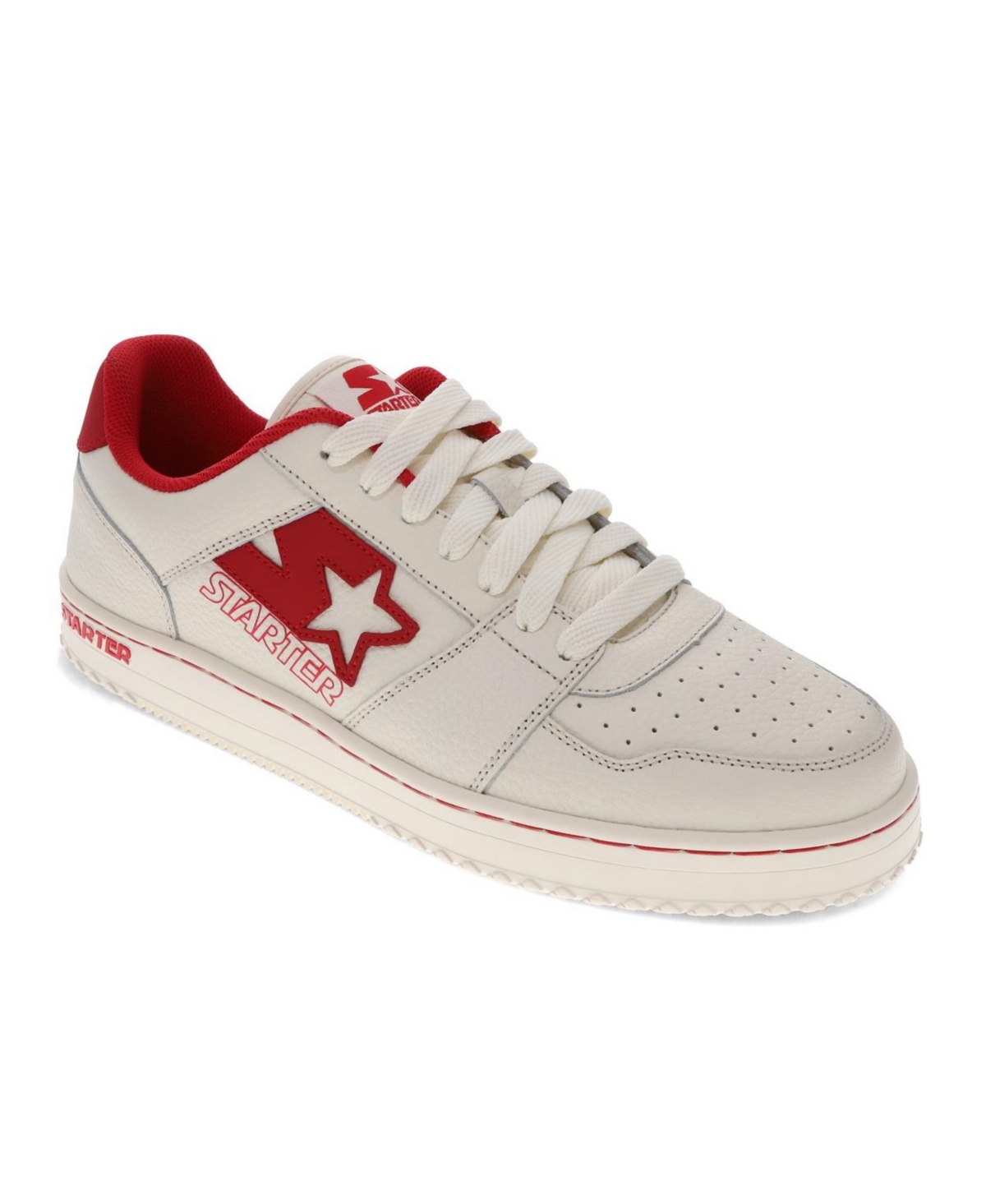 Starter Men's Lfs1 Sneaker In Off White-red