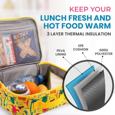 Insulated Lunch Bag With Spacious Compartment & Built-In Handle