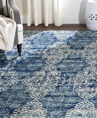 Evoke EVK266F Royal/Ivory 8' x 10' Area Rug