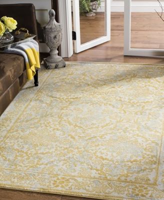 Evoke EVK242S Ivory/Gold 8' x 10' Area Rug