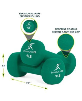 Neoprene Dumbbells, 9lbs, Set of 2