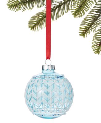 Macy's - Northern Lights Blue & White Ornament