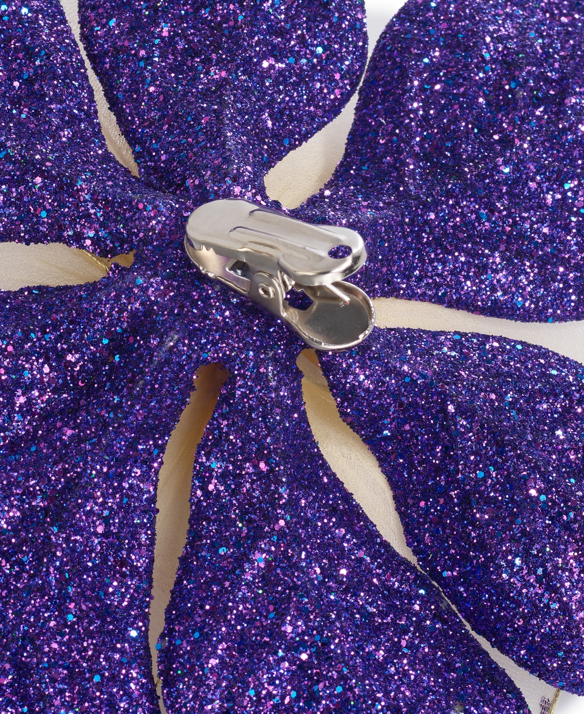 Holiday Lane Jewel Tones Purple Flower Ornament, Exclusively at Macy's