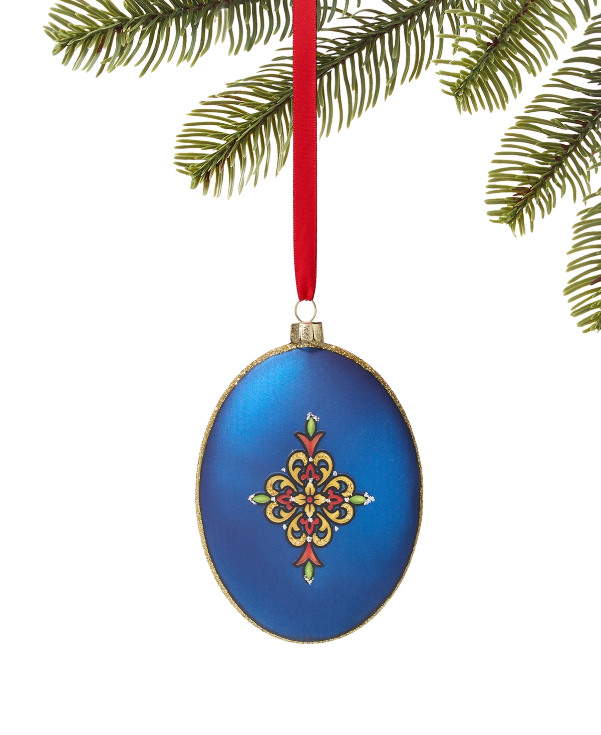 Holiday Lane Blessed Oval Holy Family Ornament, Exclusively At Macy's In No Color